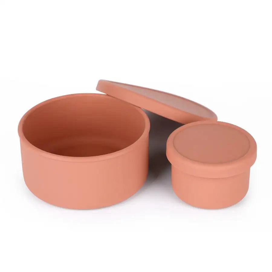 Haakaa Round Silicone Food Container Set of 2 - Babyonline