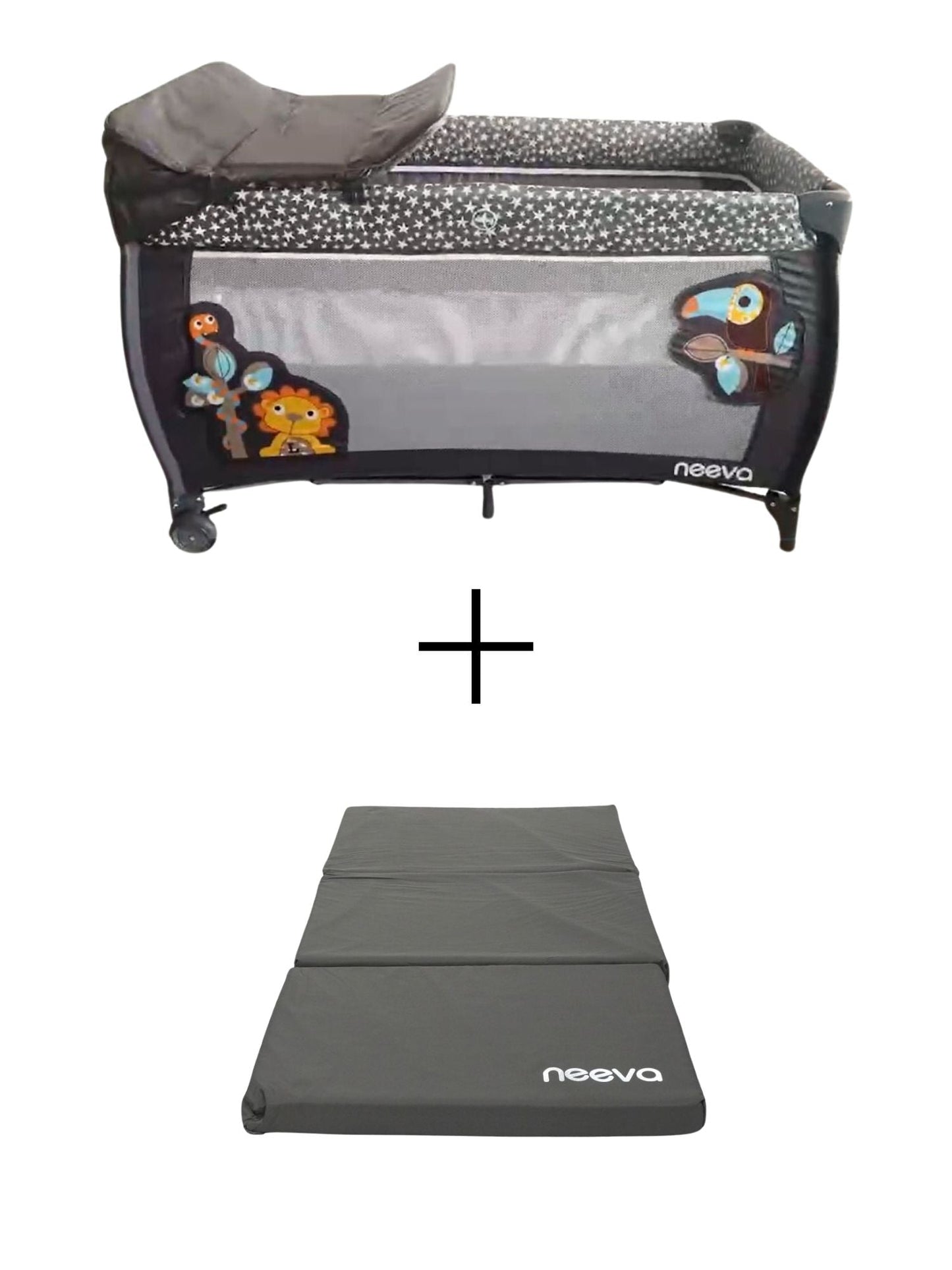 Neeva 3-in-1 Portacot Grey