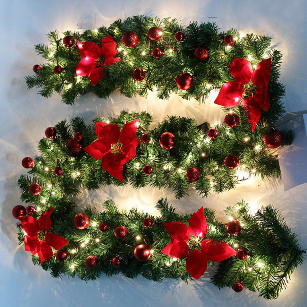 2PACK Christmas Fireplace Wreath