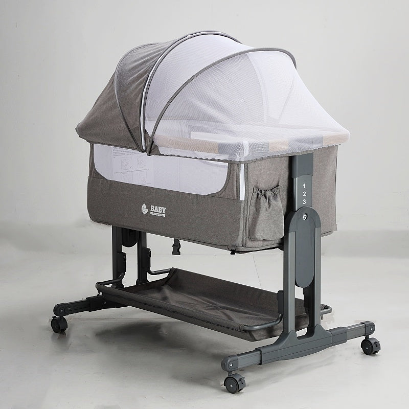 Baby Brightness Co Sleeper Bassinet Grey