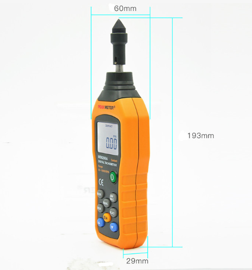 MS6208A Contact Measurement Digital Tachometer