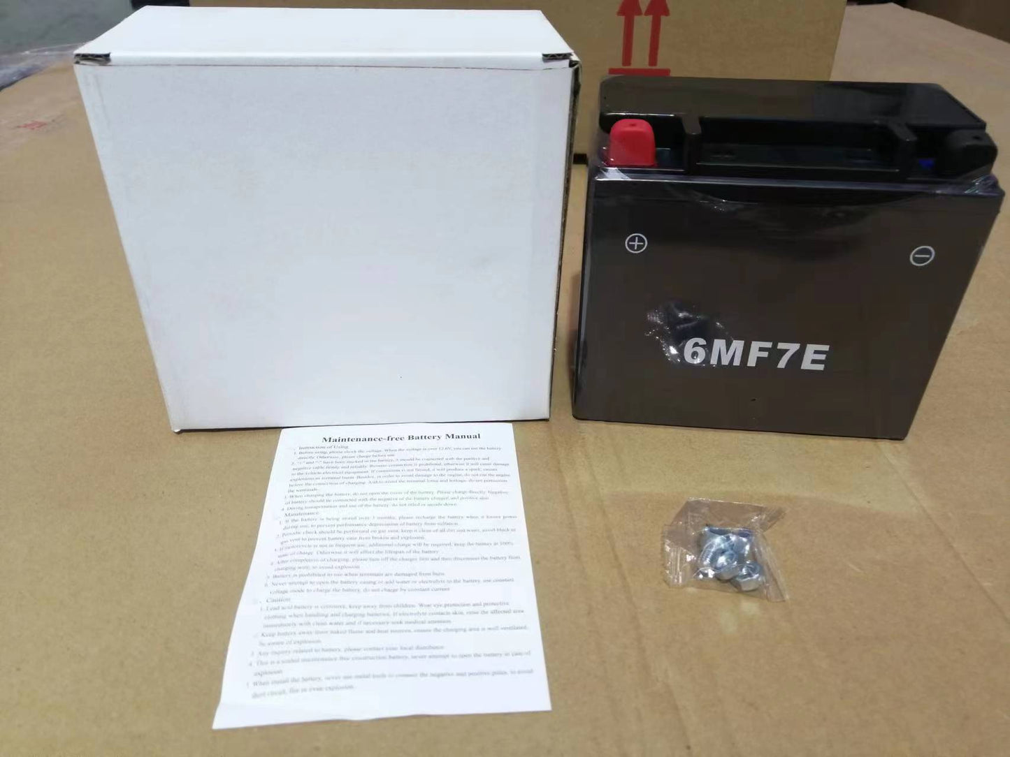 12V 7AH 6MF7E Lead Acid Motorcycle Battery