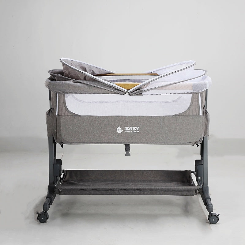 Baby Brightness Co Sleeper Bassinet Grey