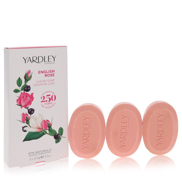 English Rose Yardley 3 x 3.5 oz Luxury Soap by Yardley London 104 ml