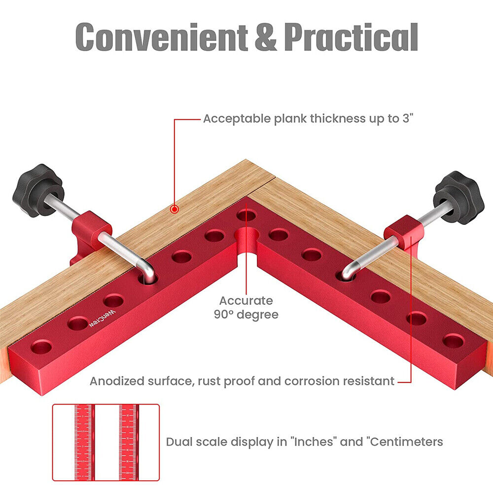 90 Degree Positioning Squares Right Angle Clamp Woodworking Carpenter Tool