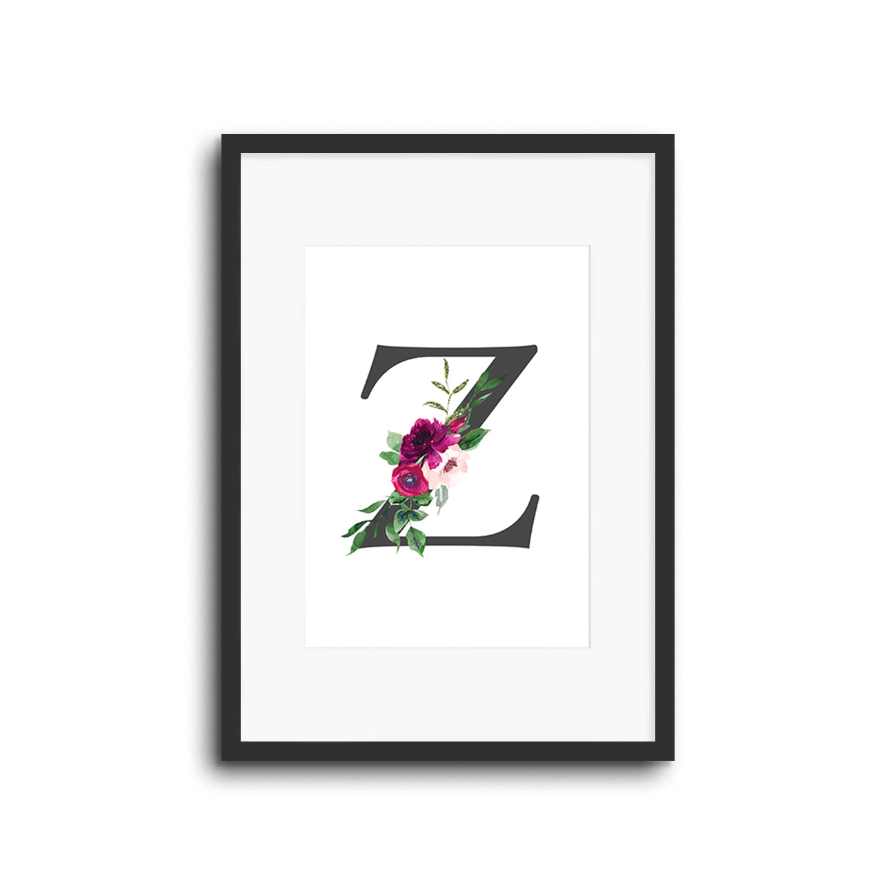 Wall Print | Floral Initials