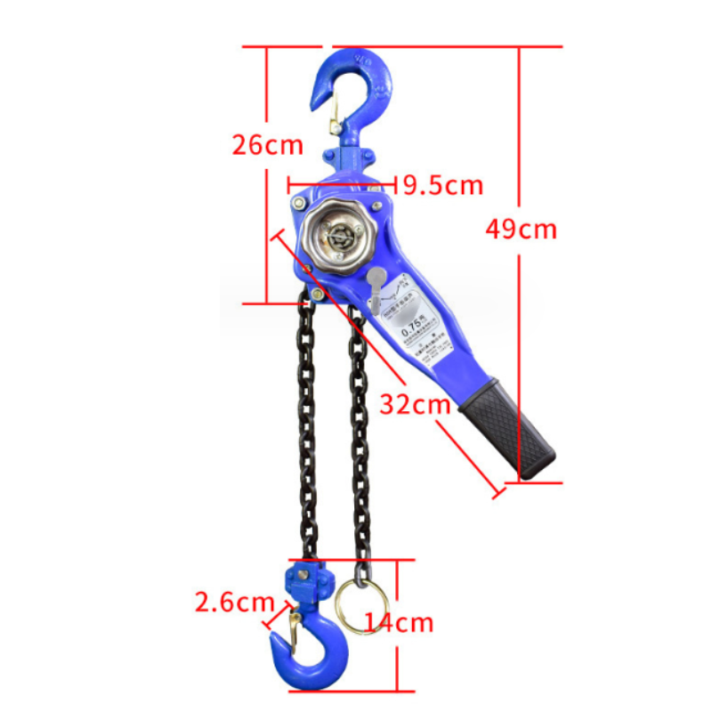 Lever Block Chain Hoist 0.75 Ton 1.5m Lifter - salelink.co.nz