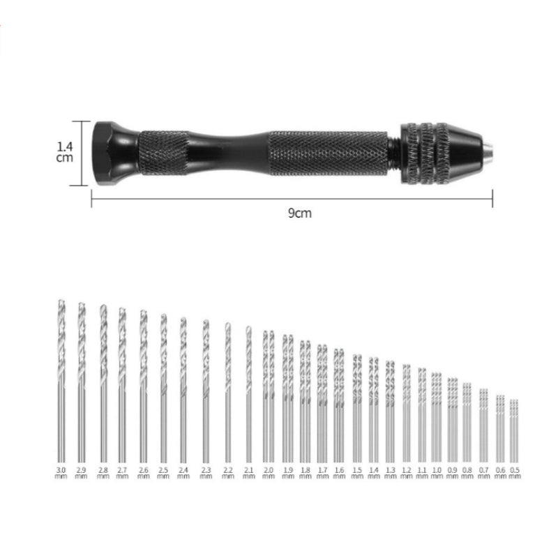 49Pcs Mini hand drill Vise Hand Bits