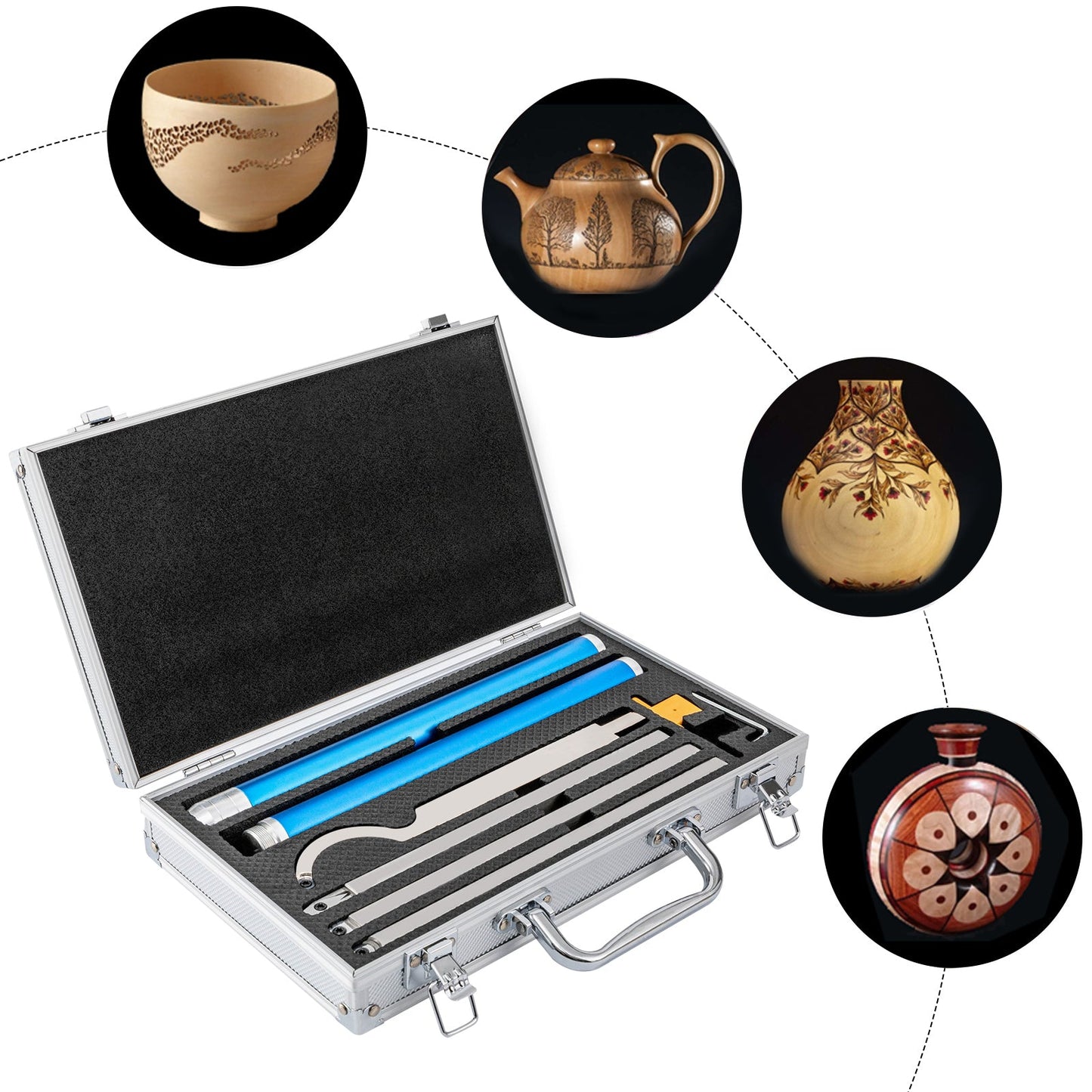 Carbide Wood Lathe Turning Tools Woodturning Tool Set
