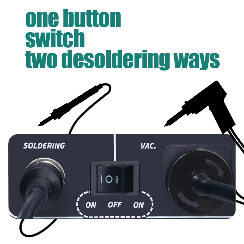 LCD Soldering Iron Desoldering 2in1 Station - salelink.co.nz