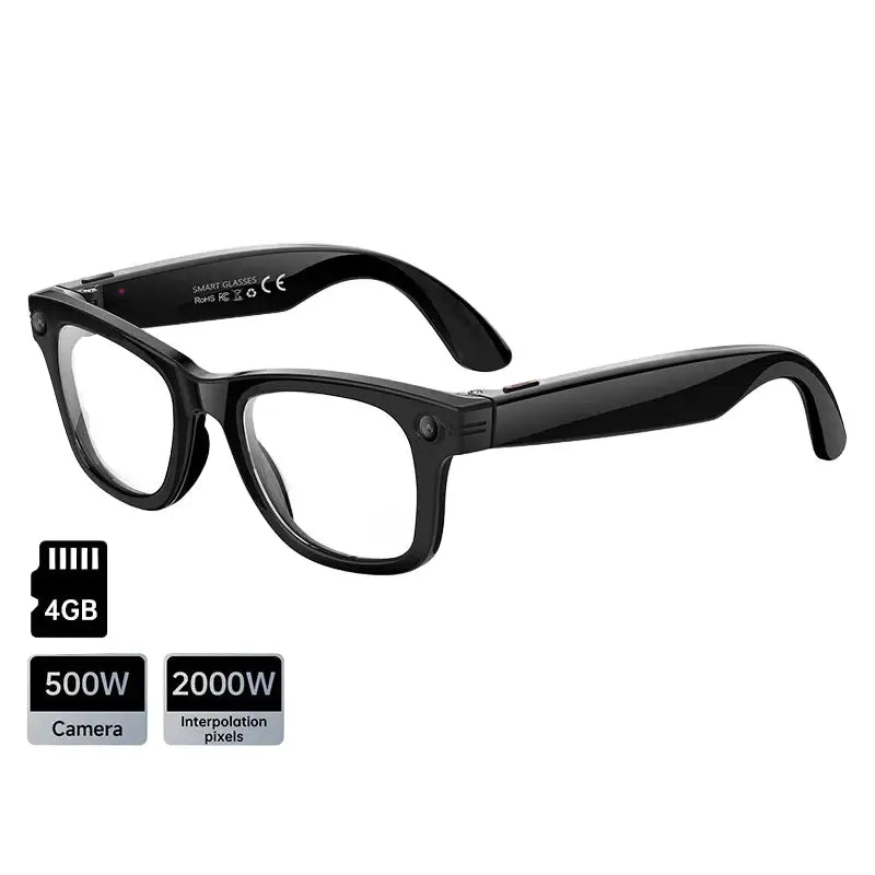 AI Smart Glasses with 5MP Camera & Bluetooth