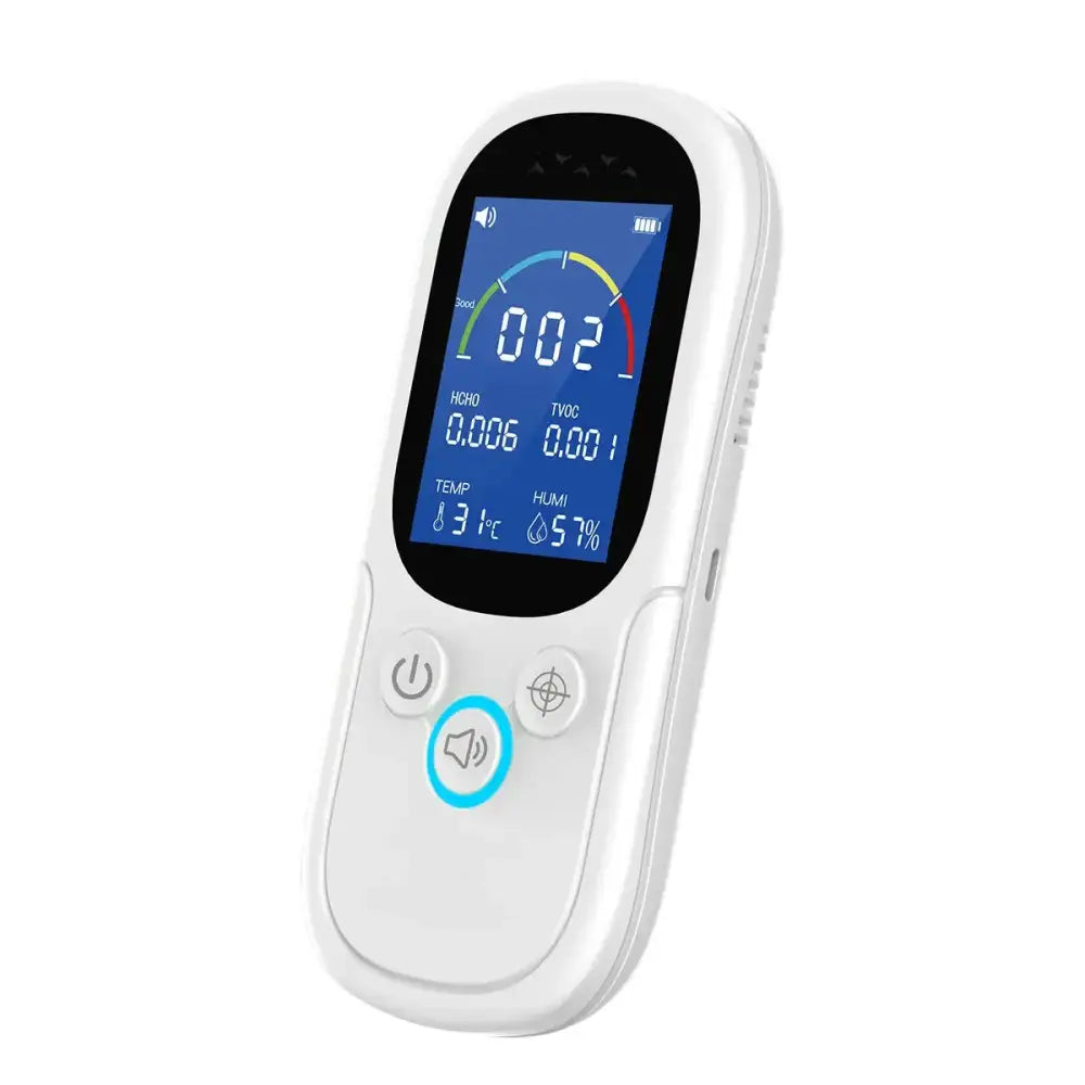 Air Quality Monitor – Formaldehyde, TVOC, CO2, Temperature & Humidity Detector