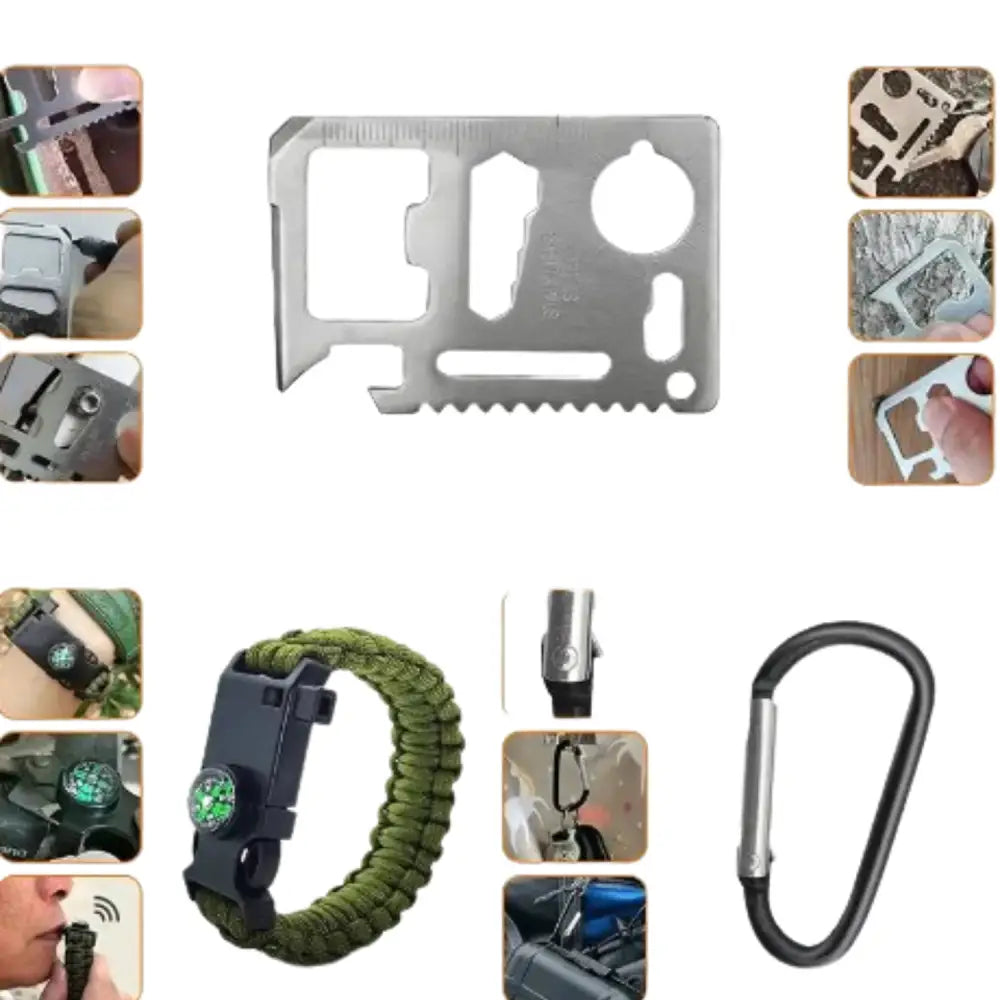 All-in-One Survival Kit – Tactical Tools for Hiking & Emergencies