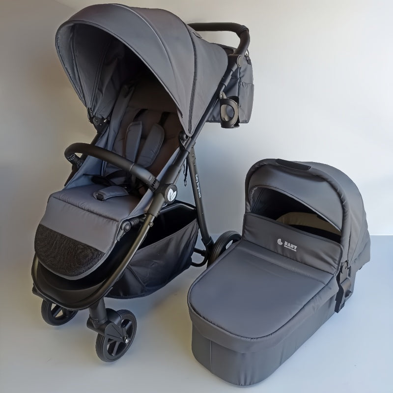 Baby Brightness Poplar baby stroller with carrycot Dark Grey
