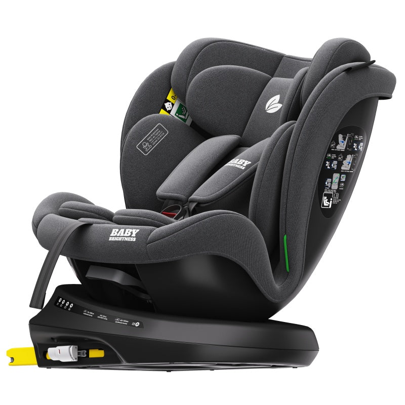 Pre-order Baby Brightness 360 Rotating ShieldMax Plus Car Seat Dark Grey ETA: 2nd October 2025