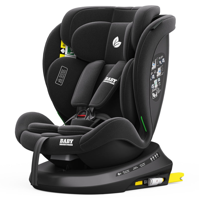 Pre-order Baby Brightness 360 Rotating ShieldMax Plus Car Seat Black ETA: 2nd October 2025