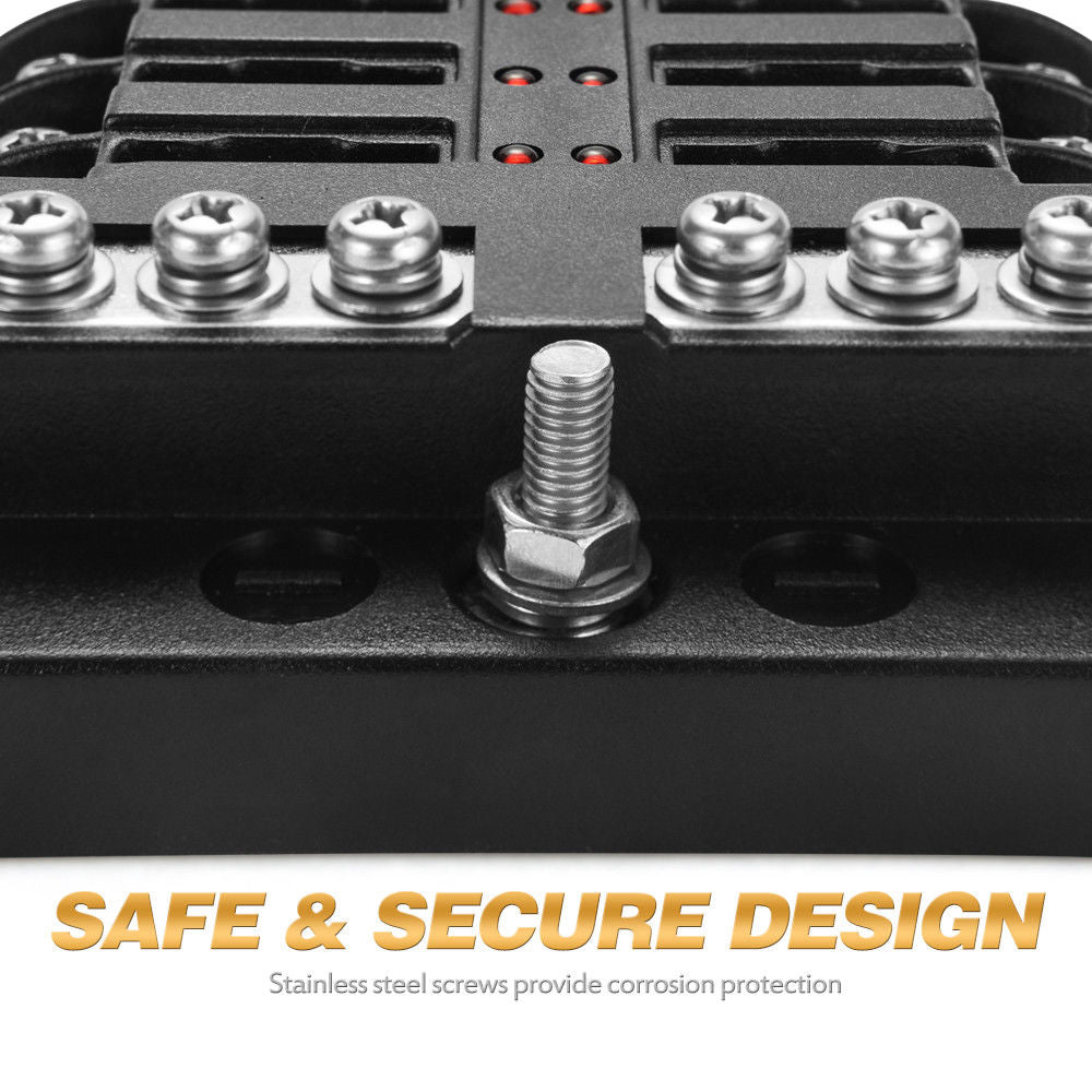 6-Way Blade Fuse Block Box Holder