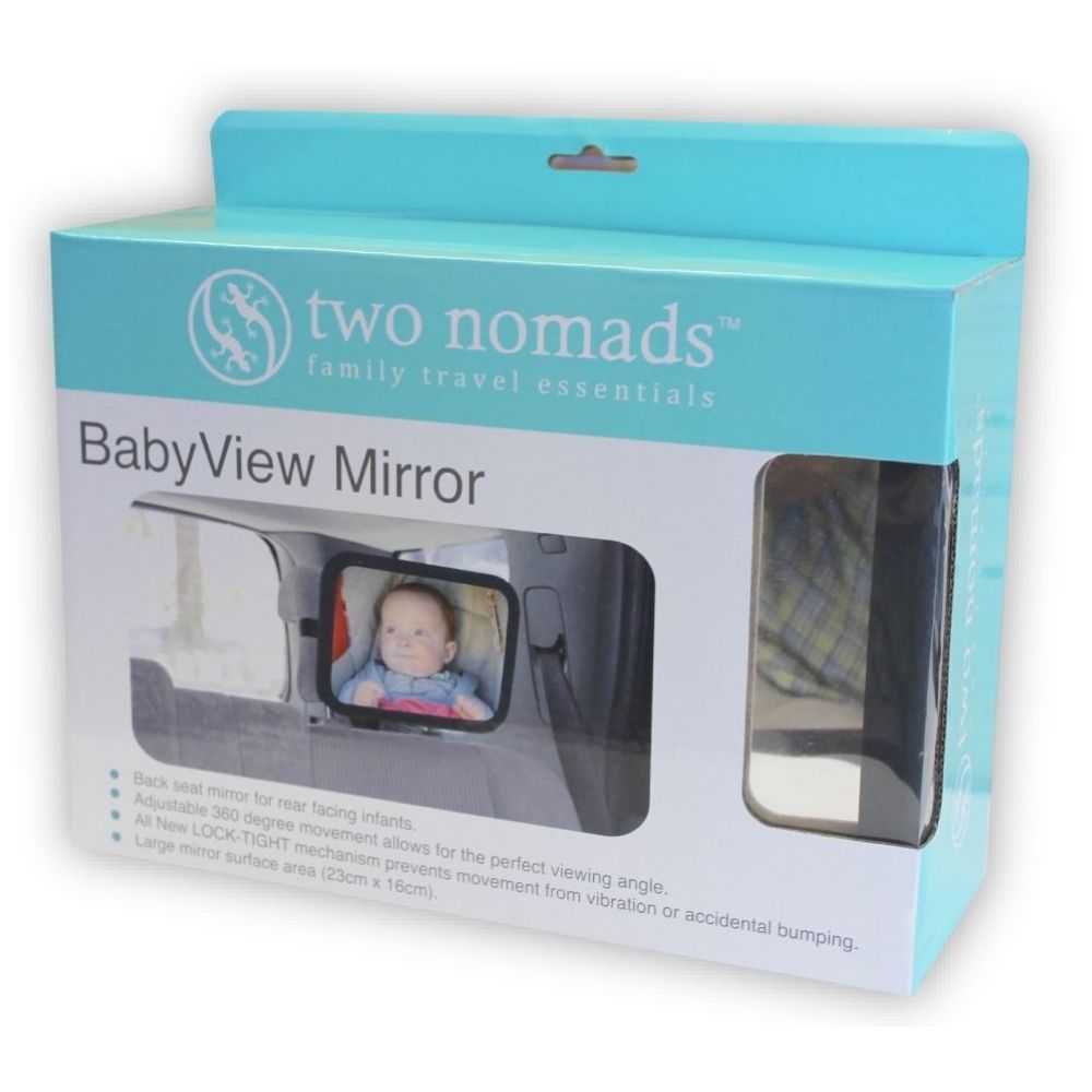 The packaging of the baby view mirror.