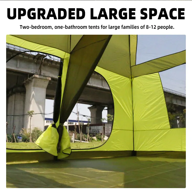 Camping Tent 420x305x210cm - Green