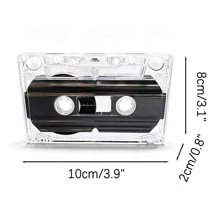 60 Minute Blank Transparent Cassette Tape for Audio Recording