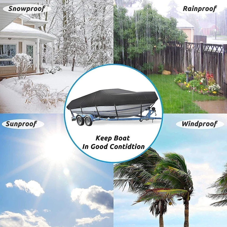 17"-19" 600D Boat Cover