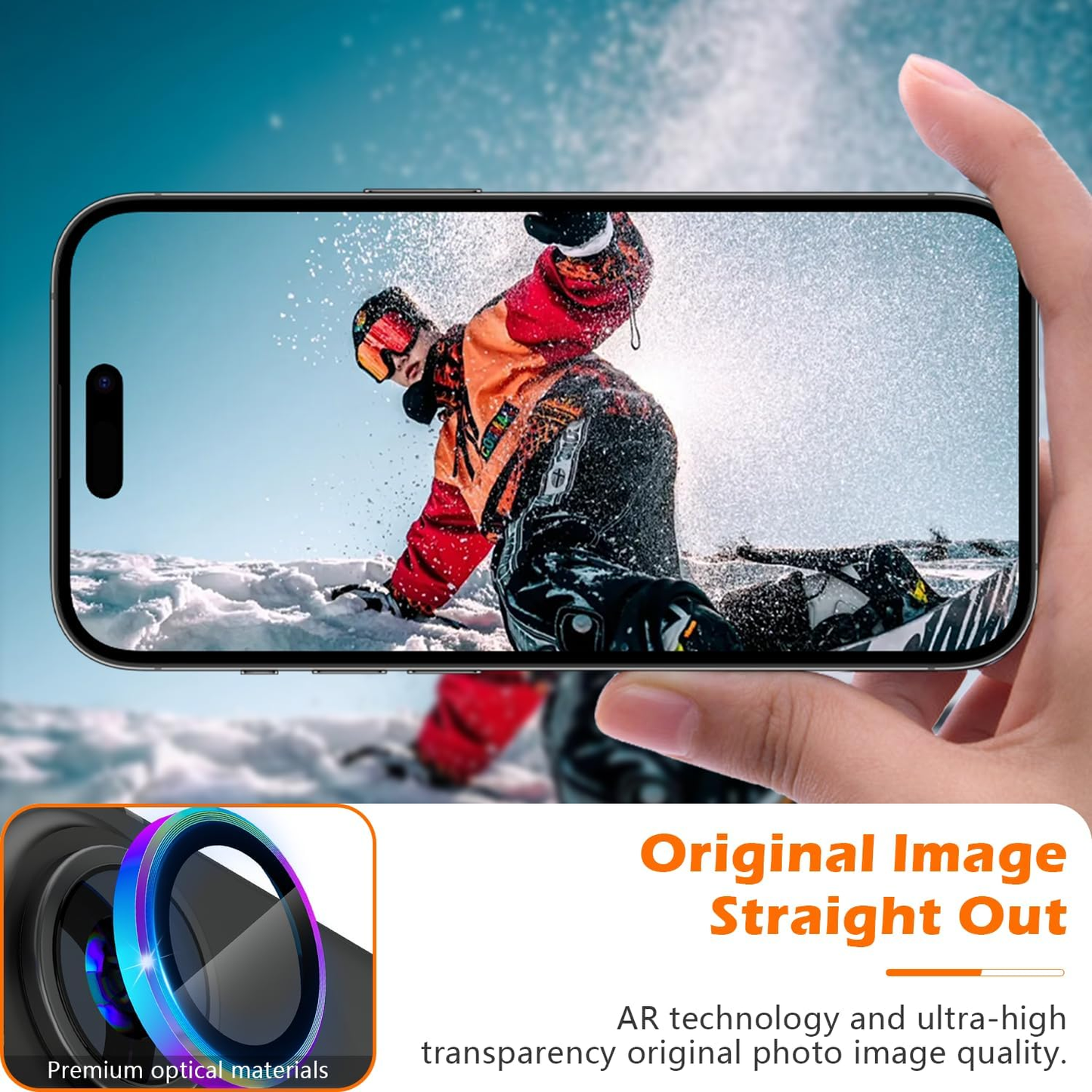 For iPhone 16 Camera Lens Tempered Glass Protector