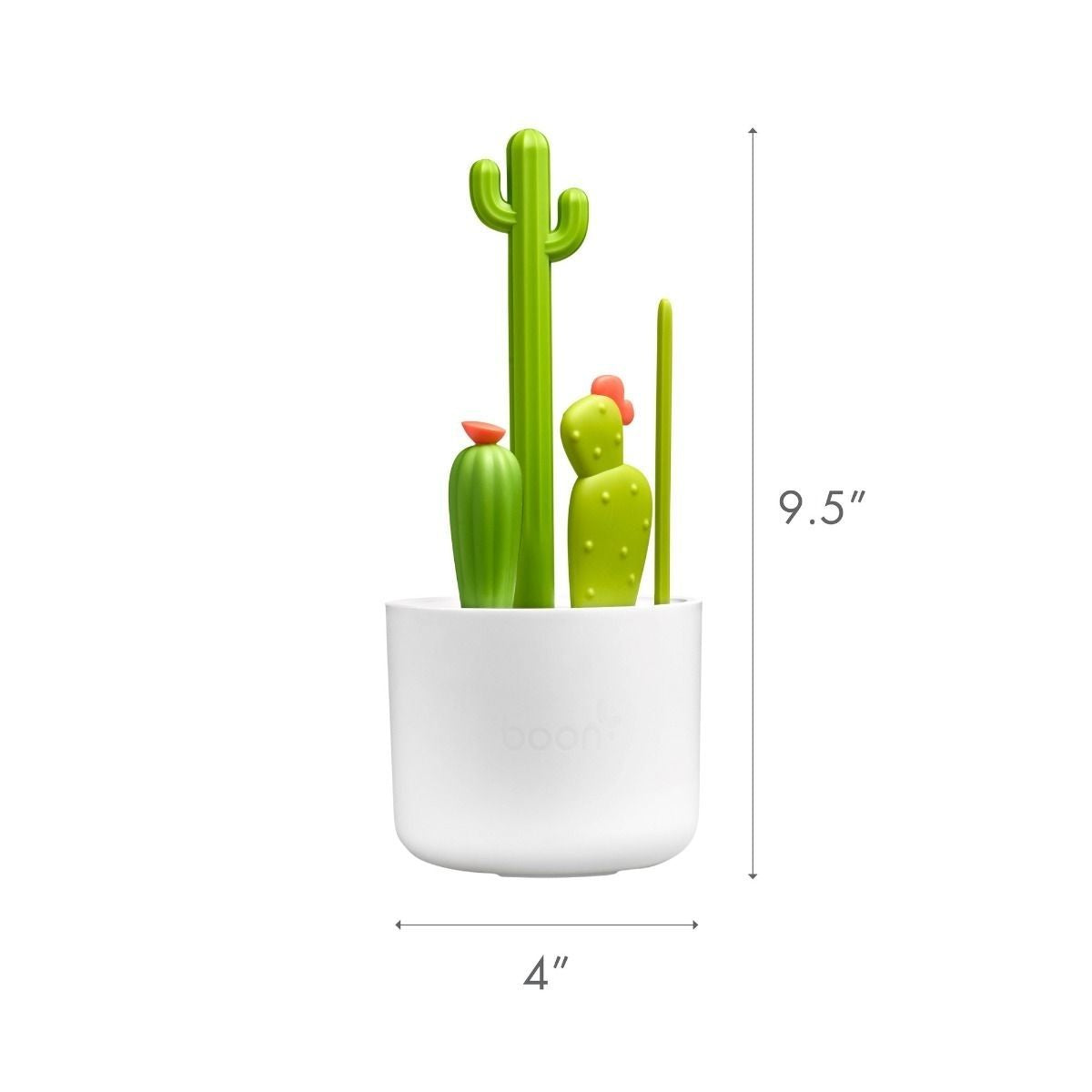 The size dimensions of the brush set.
