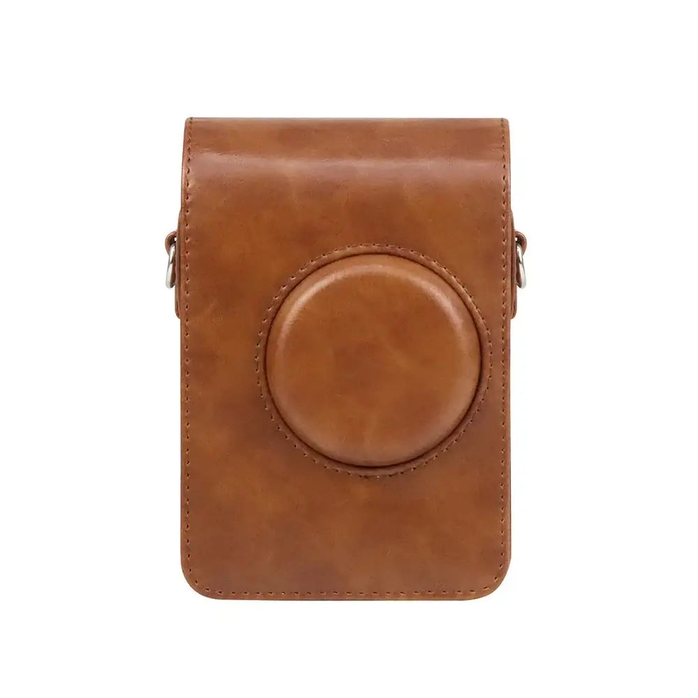 Instax Mini EVO PU Leather Camera Case with Shoulder Strap