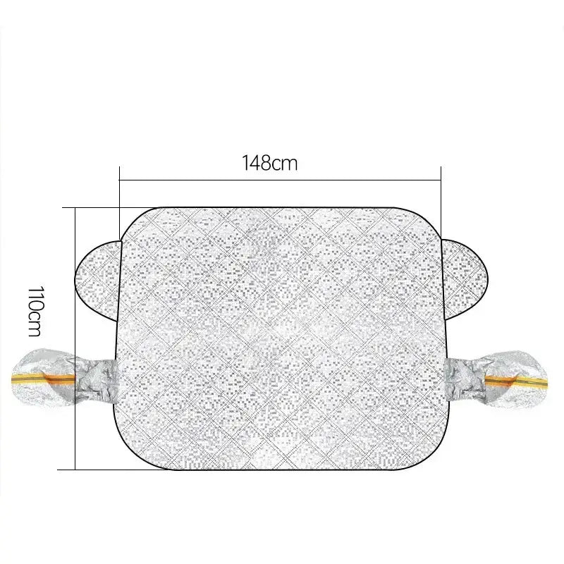 Car Windshield Snow & Ice Protector ā Front/Rear Winter / Sunshade Cover