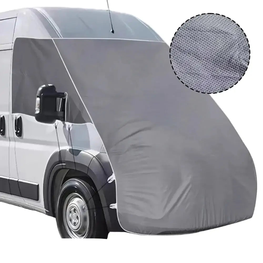 Caravan Motorhome Bonnet & Tailgate Protector Cover (Black & Gray)
