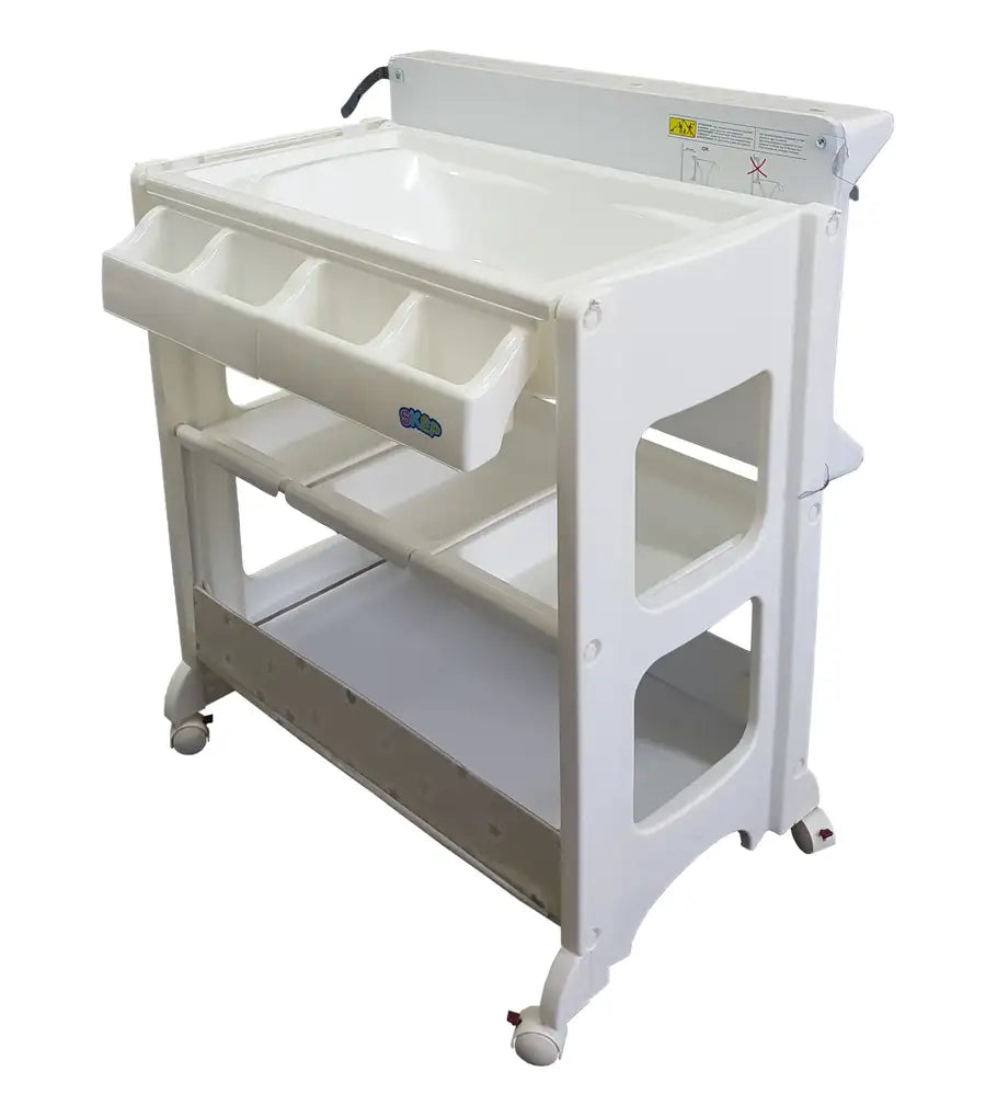 SKEP Change Table with Bath Tub - Metric Flying Rabbit in GREY