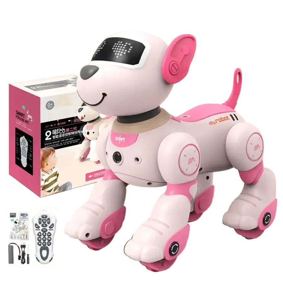 Remote Control Smart Robot Dog Toy with Voice & Programming Functions