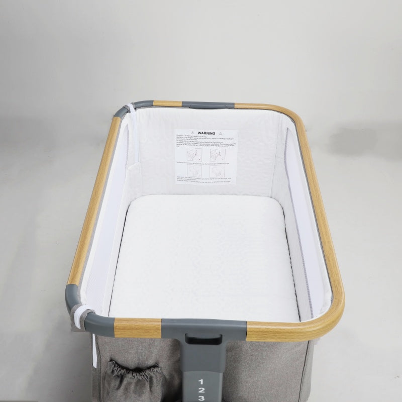 Baby Brightness Co Sleeper Bassinet Grey