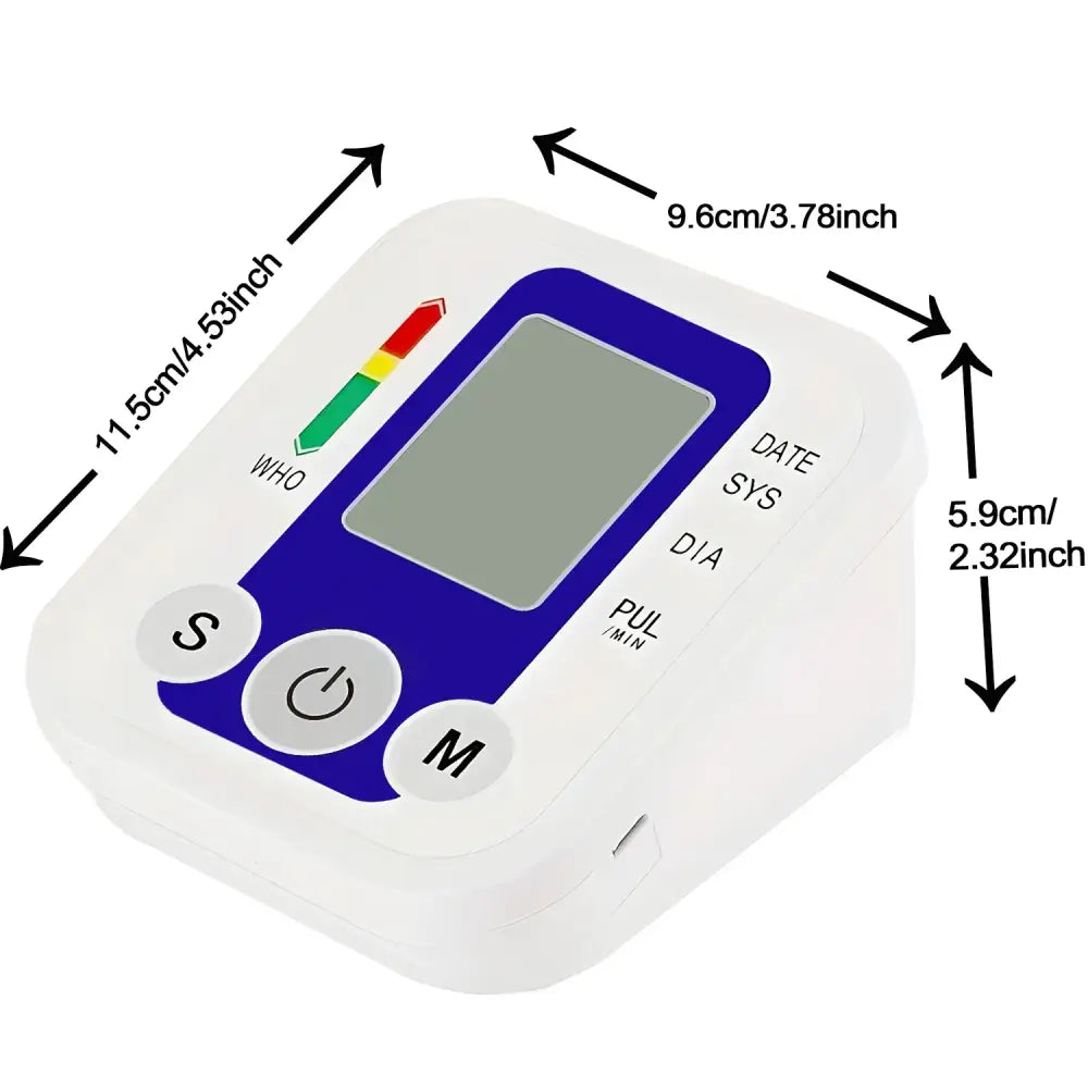 Digital Arm Blood Pressure Test Kit – Automatic BP & Heart Rate Monitor
