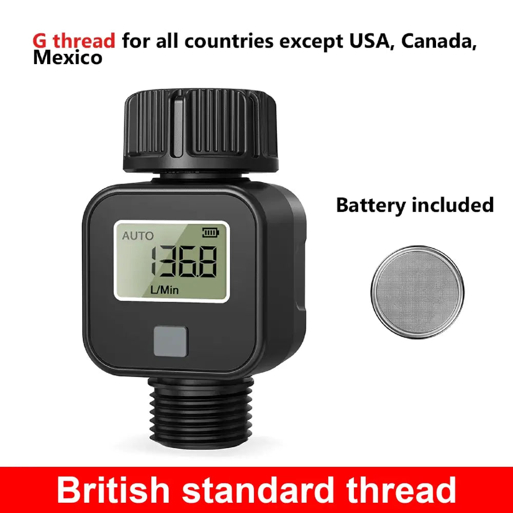 Digital LCD Water Flow Meter for Garden Irrigation (2 models available)