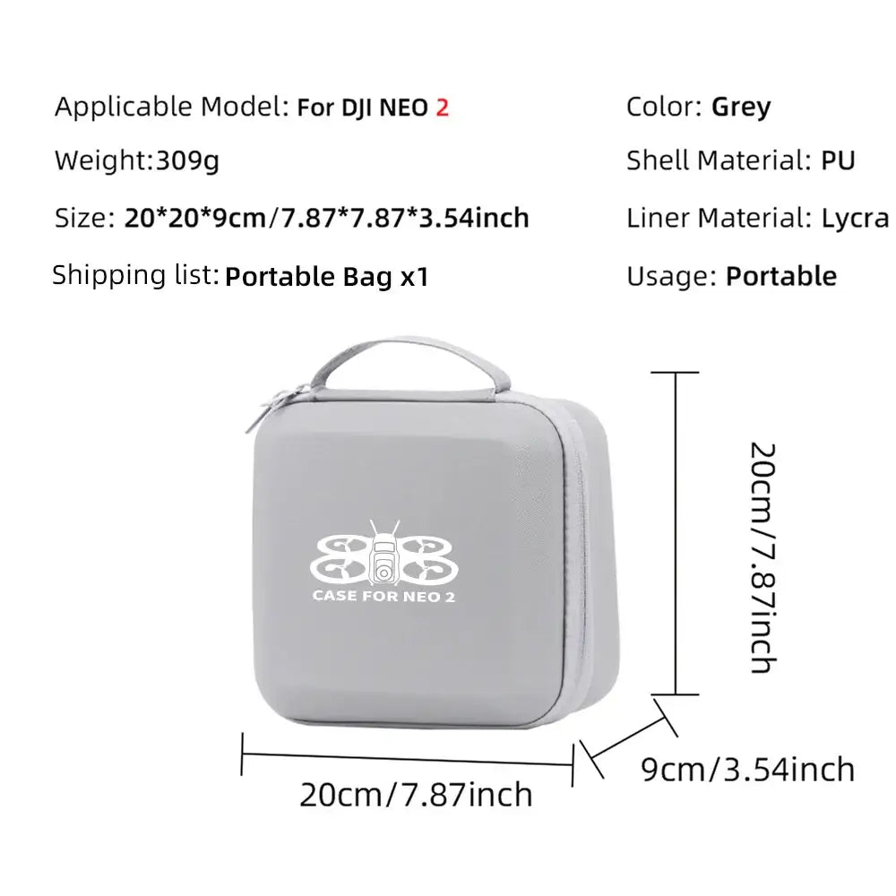 DJI Neo 2 Waterproof Carrying Handbag (Black & Grey)