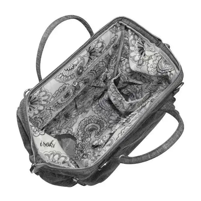 Isoki Nappy Bag Byron XL Backpack - Stone - Babyonline