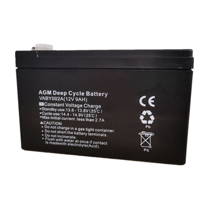12V 9AH AGM Deep Cycle Battery Charge Fridge Solar Power 4X4