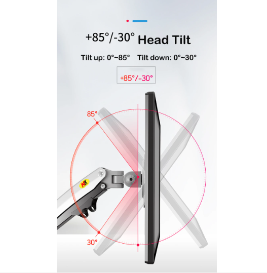22''- 35'' Monitor Desk Mount Stand Full Motion Swivel Monitor Arm Gas Spring