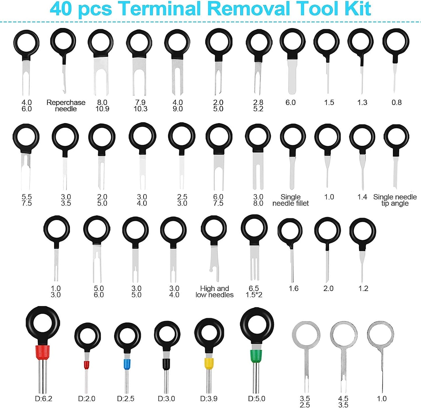 91PCS Terminal Removal Tool Kit for Car