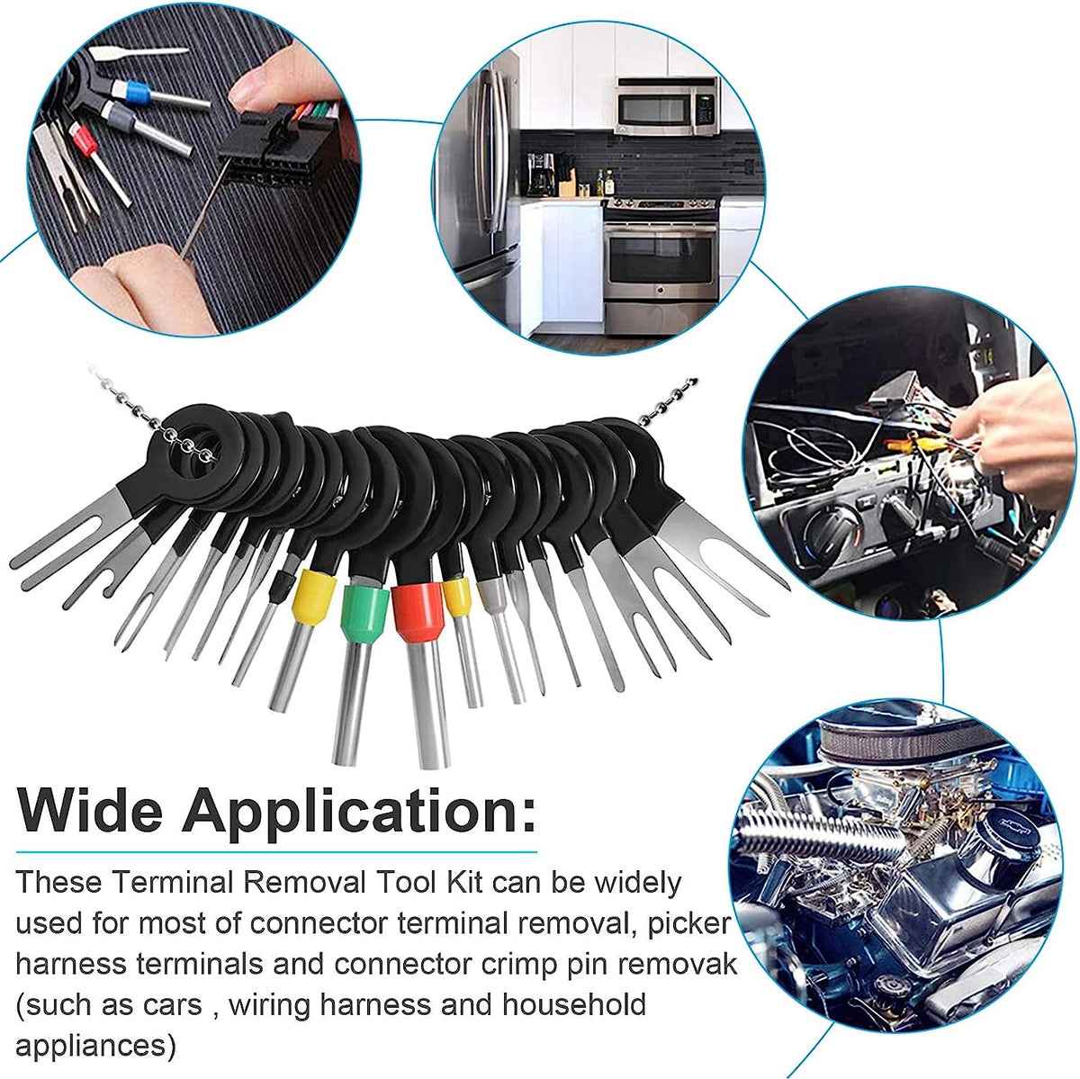 91PCS Terminal Removal Tool Kit for Car - salelink.co.nz
