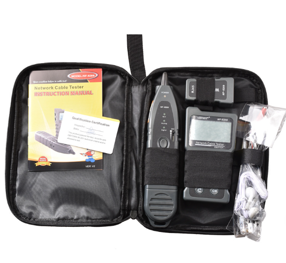 4 in 1 Network Cable Tracker PoE Tester with NCV & Lamp for CAT5e/CAT6/CAT6a