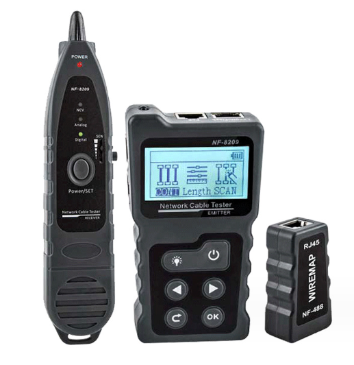 4 in 1 Network Cable Tracker PoE Tester with NCV & Lamp for CAT5e/CAT6/CAT6a