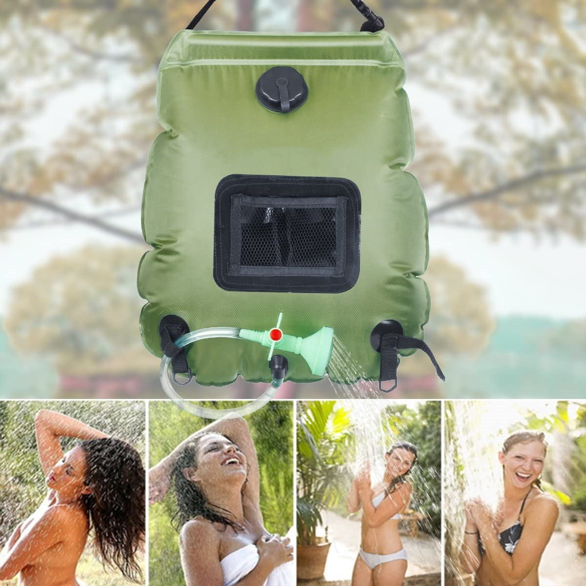 20L Solar Shower Bag with Shower Head