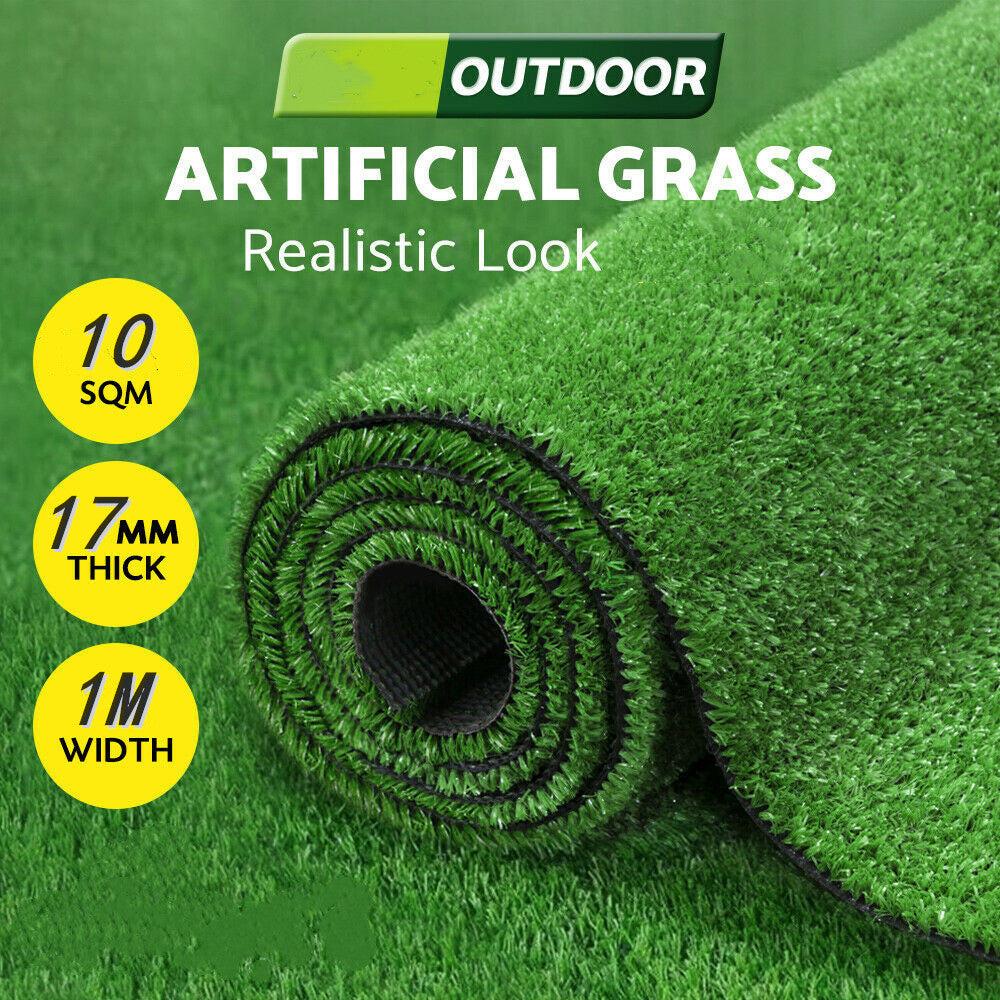 1X10M Artificial Grass 17MM 10M2