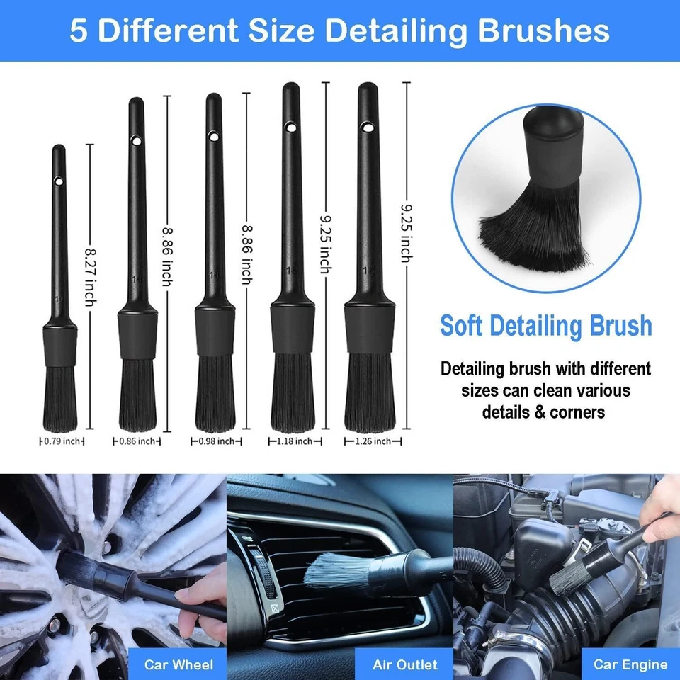 Car Detailing Brush Set