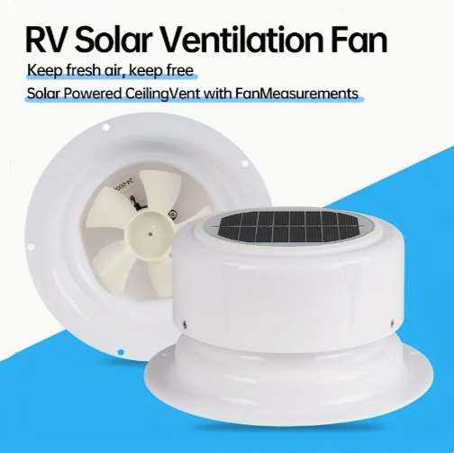 RV Solar Ventilation Fan Solar Powered Ceiling Vent with Fan