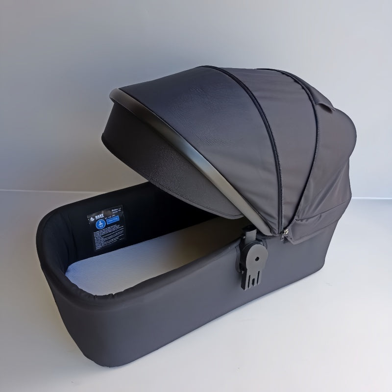Baby Brightness Palms 1+ baby stroller + carrycot + capsule + ISOFIX base travel system Black