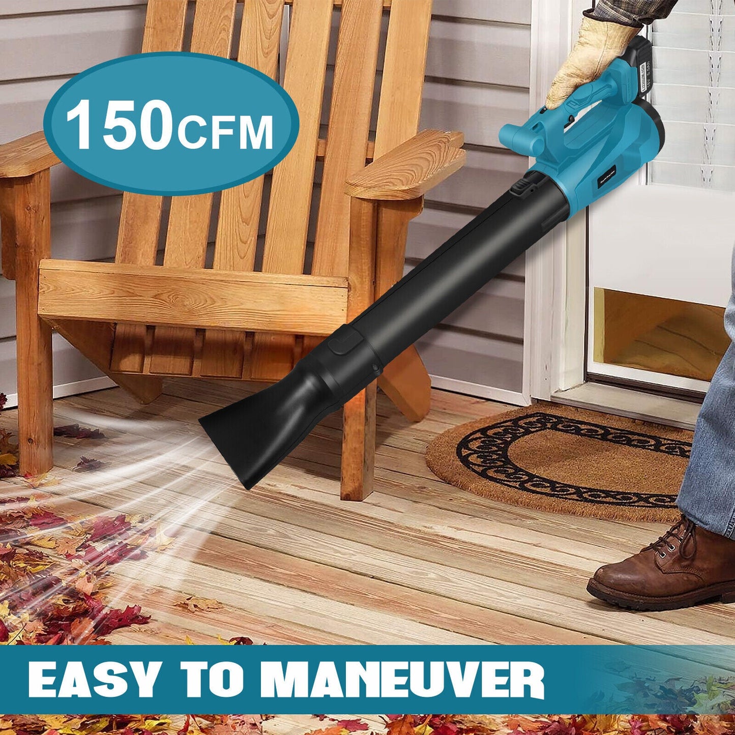 18V Air Leaf Blower Cordless 6 Speed Fits Makita Battery