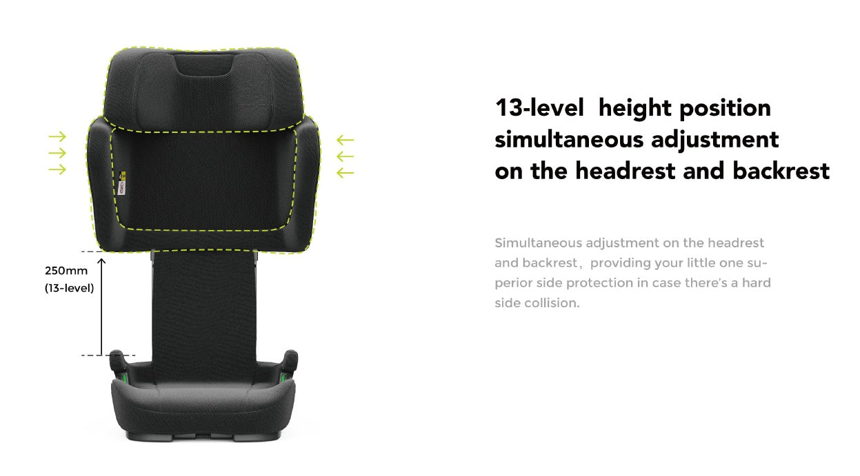 Baby Brightness Fortress Pro Portable Travel Booster Car Seat Grey - image 16